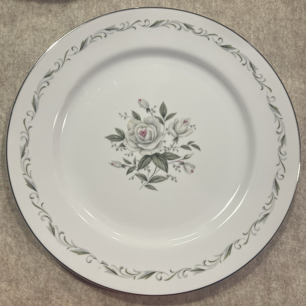 Vintage 1960s Diamond China‎ - ROMANCE Dinner Plate 10-1/2"